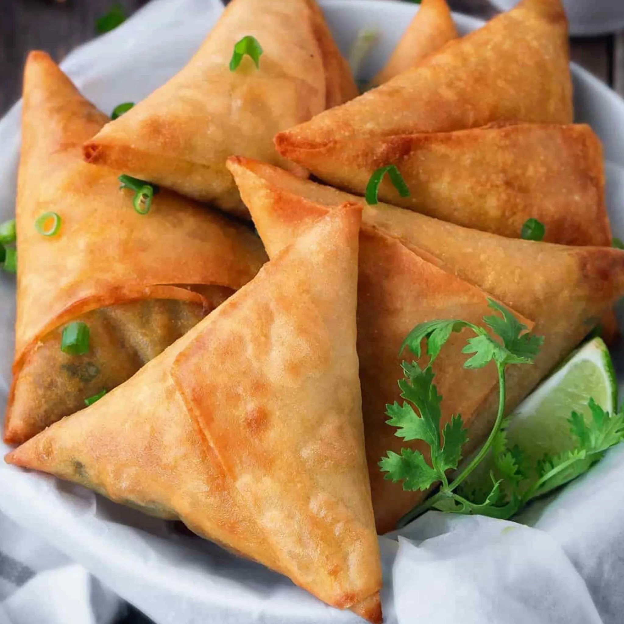 African samosa platter in Saskatoon, SK